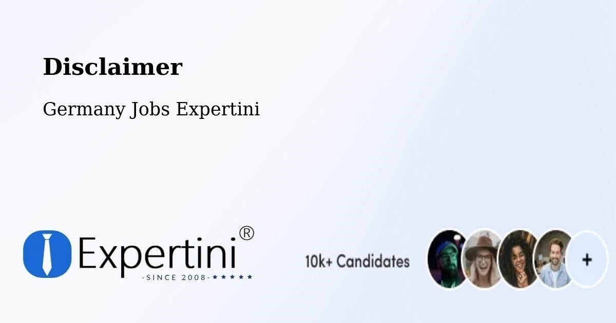 Disclaimer – Mülheim Kärlich - Germany Jobs Expertini